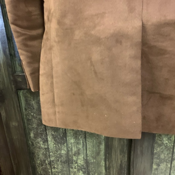 Men's Tan Chaps 42R Faux Suede Blazer - Picture 9 of 11
